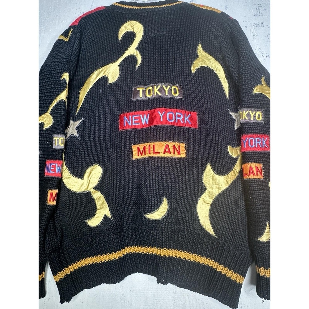 Vintage International Index Graphic Time Numeral Cardigan | Tagged Size: M - Picture 11 of 11
